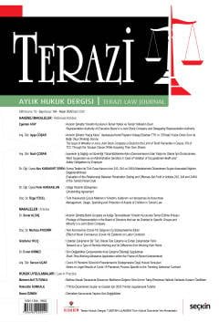 Terazi Aylık Hukuk Dergisi Sayı: 164 Nisan 2020