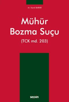Mühür Bozma Suçu (TCK md. 203) kapak görseli