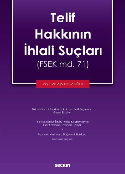 Telif Hakkının İhlali Suçları (FSEK md. 71) kapak görseli