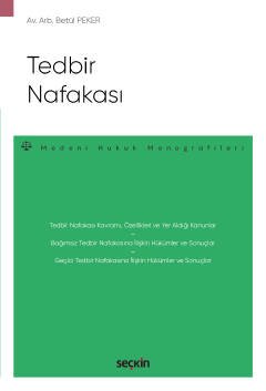 Tedbir Nafakası – Medeni Hukuk Monografileri – kapak görseli
