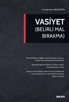Vasiyet (Belirli Mal Bırakma) kapak görseli