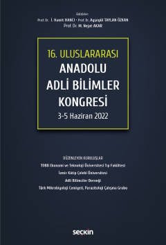 16. Uluslararası Anadolu Adli Bilimler Kongresi 3 – 5 Haziran 2022 kapak görseli