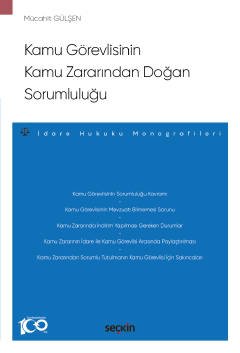 Kamu Görevlisinin Kamu Zararından Doğan Sorumluluğu – İdare Hukuku Monografileri – kapak görseli