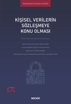 Kişisel Verilerin Sözleşmeye Konu Olması kapak görseli
